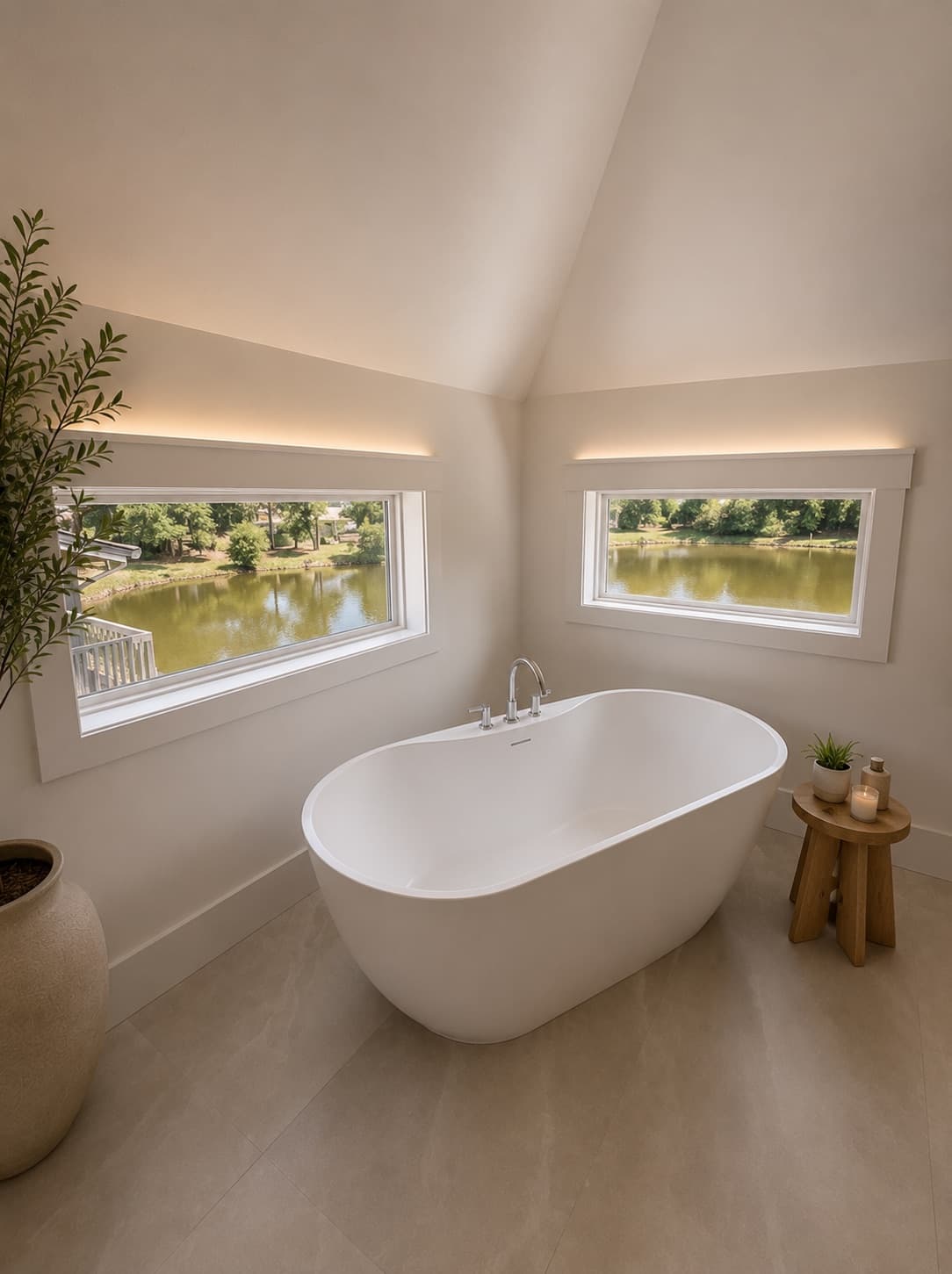 Primary bathroom soaking tub at 16 Indigo Lane